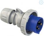CEE Industrial Plug 4x16A (3P+PE) 9h IP67 SHARK blue 0142-9 | 9003399139307