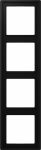4-gang frame, matt black, LS990 LS984SWM | 4011377186835