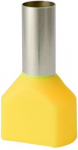 Końc&oacute;wka tulejkowa izolowana podw&oacute;jna HI 2x16,0/18-zo ż&oacute;łta, Al/Cu 74.65 | 5907053110647