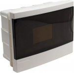 Enclosure flush mounted 8 modules with transparent door ENC08FTR | 4752255016164