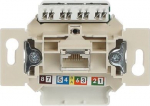 Flush Mounted Inserts Cat 6 RJ45 8(8) Inclined version 1gang 2CKA000230A0469 | 4011395213391