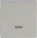 Control Element for Switch/dimmer Single push button with Neon lamp stainless steel - Pure Stainless Steel 2CKA006599A2926 | 4011395087473