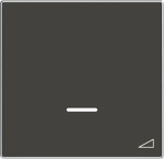 Color: Soft Black   Cover plate for universal push dimmer code: 8160.1 2CLA856010A1501 | 8427238136134