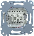 Double pbutton insrt two-way 1 pole , flush-mntd, 10 A, AC 250 V, screw MEG3159-0000 | 4042811144784