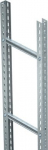 Vertikālās kabeļu trepes ar malu augstumu 50 mm piegādā nesamontētā stāvoklī un tās ir jāsaskrūvē objektā. 6010547 | 4012196168613