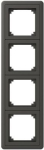 Cover frame, Exxact, Combi, 4 gangs, anthracite WDE003804 | 3606480208775