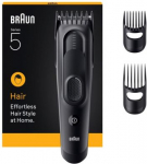 Braun Hair Clipper | HC5530 Series 5 | Cordless | Number of length steps 17 | Black HC5530 | 4987176251046