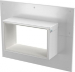 Sienas savienojuma manžete 3- un 4- pusēja 85x253x273, St, P, dzidri balts, 9010 7218132 | 4012197310356