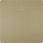 1-gang rocker with light symbol, 68x68mm, gold, DELTA style 5TG7141-0MG10 | 4047624274208