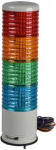 Complete pre wired monolithic tower light, Harmony XVC, plastic, red orange green blue,60mm, base mo XVC6B45SK | 3606480032721