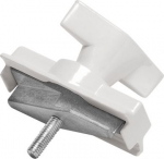 Light adapter, mechanical for S-TRACK 3-circuit track, white 1001395 | 4024163196895