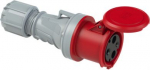 CEE connector 3x63A (2P+PE) 9h IP44 POWER TWIST with cap red 2331-9 | 9003399328312