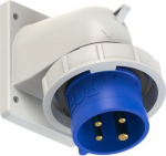 CEE-flanged plug angled 4x32A (3P+PE) 9h IP67 blue 777242-9 | 9003399925009