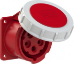 CEE-flanged socket 5x16A (3P+N+PE) 6h IP67 70x70 red 3152-6F70 | 9003399250804