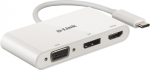 D-Link | 3-in-1 USB-C to HDMI/VGA/DisplayPort Adapter | DUB-V310 | USB hub | USB Type-C DUB-V310 | 790069450457