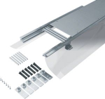 flush floor trunking with foil dry care nom. width 250 level. range 145-190mm BKF250145 | 4012002236833