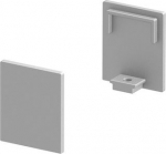 High end caps for the GRAZIA 10 flat surface-mounted profile in anodised aluminium, white and black. Package contents: 2 pieces. 1000481 | 4024163187732