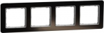 4-set frame, dark glass Sedna Elements SDD361804 | 3606481482853