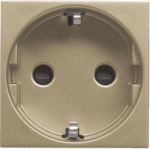 N2288.6 CV Socket outlet with srewless terminal, champagne, 2 modules Zenit 2CLA228860N1902 2CLA228860N1901 | 8427238092560