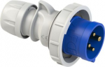 Industrial Plug 4x32A (3P+PE) 9h IP67 SHARK blue 0242-9 | 9003399139369