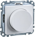 LED Rotary dimmer, 4-200VA, white, Exxact WDE002299 | 3606480686092