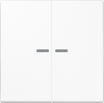 1+1 Pushbutton, with lamp, alpine white, LS Jung Home BTLS17102WW | 4011377200913