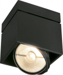 KARDAMOD SURFACE SQUARE ES111 SINGLE ceiling light, square, black, GU10, max. 75W 117100 | 4024163149754