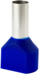 Końc&oacute;wka tulejkowa izolowana podw&oacute;jna HI 2x16,0/18-ni niebieska, Al/Cu 74.75 | 5907053110746