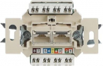 Flush Mounted Inserts Cat 6 2x RJ45 8(8) Inclined version 2gang 2CKA000230A0470 | 4011395213513