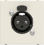 Color: White.   Front: 1x XLR female connector.   Rear: screw terminals.   Size: 2 module. 2CLA225510N1101 | 8427238224442
