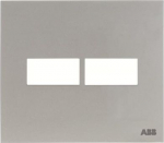 Color: Silver   Size (height x width): 122 x 138 mm   Mounting plate code suitable for 4"x4" Brazilian boxes: N2673.9. 2CLA267110N1302 | 8427238110523