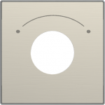 Color: Stainless Steel   Cover plate for key switch code: 8153 & 8153.2 2CLA855300A1401 | 8427238139784