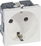 Antibacterial socket outlet Mosaic - German standar - 2P+E - 2 modules 078702 | 3245060787028
