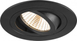Downlight NEW TRIA 75, 8.3W, 2700K, 38&deg;,  IP20, round, black 1007402 | 4024163277655