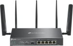 Wireless Router TP-LINK Omada 4G+ Cat6 AX3000 Gigabit VPN Router Wi-Fi 6 (802.11ax) Data speed 2402 Mbit/s Ethernet WAN Yes SIM card slot Yes Ethernet LAN Yes 5xLAN ports ER706W-4G ER706W-4G | 4895252500714