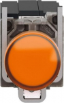 Pilot light, Harmony XB4, metal, protected LED light, orange, 22mm, with plain lens, universal LED, XB4BV5B5 | 3389119039512
