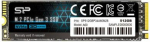 Silicon Power A60 512 GB, SSD interface M.2 NVME, Write speed 1600 MB/s, Read speed 2200 MB/s SP512GBP34A60M28 | 4713436129646