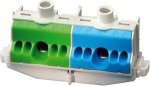FIXCONNECT PE and N terminal per PE/N 2 x 25 mm&sup2;, 4 x 4 mm&sup2;, Cu for assembly on DIN rail. 26001206 | 4012591111344