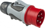 CEE Industrial plug 5x32A (3P+N+PE) 6h IP54 GRIP TT red/grey 70253-6TT | 9003399417337