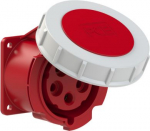 CEE-flanged socket 5x32A (3P+N+PE) 6h IP67 70x70 red 3252-6F70 | 9003399250798