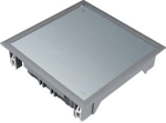 cover lid Q06 square 6 devices for flooring 5 mm steel grey VDQ06057011 | 4012002244203