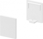 High end caps for the GRAZIA 10 flat surface-mounted profile in anodised aluminium, white and black. Package contents: 2 pieces. 1000482 | 4024163187749