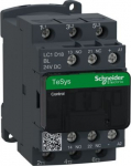 TeSys D contactor, 3p(3 NO), AC-3, <= 440 V 18A, 24 V DC coil. range: TeSys - product or component type: contactor - device short name: LC1D - contactor application: motor control, resistive load - utilisation category: AC-1, AC-3 - poles description ...