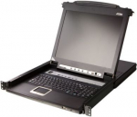Aten | 8-Port PS/2-USB VGA 17" LCD KVM Switch with Daisy-Chain Port and USB Peripheral Support | CL5708M CL5708M-ATA-AG | 4719264642449