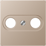 Cover plate for TV-FM-outlet, champagne, A range A561PLTVCH | 4011377096530