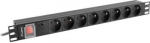 Lanberg Power Distribution Unit (PDU) 19" 1U 16A 2m 8x French Outlets | PDU-08E-0200-BK PDU-08E-0200-BK | 5901969429732