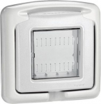 IP55 waterproof covers - grey color - 2 modules BT-27602 | 8005543630266