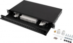 Lanberg Rackmount 19" 1U Fiber Patch panel 24xSC Simplex/24XLC Duplex Black with Accessories | FOP1-24SS-LDB FOP1-24SS-LDB | 5901969430639