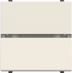 Color: White.   Rated voltage: 110 - 250 Vac.   Rated current: 16 A.   Screwless terminals.   With neutral (N) terminal (3 wires).   Included: indicator LED lamp N2192 BB (230 Vac).   Size: 2 modules. 2CLA220451N1101 | 8427238230542