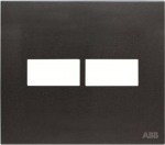 Color: Anthracite   Size (height x width): 122 x 138 mm   Mounting plate code suitable for 4"x4" Brazilian boxes: N2673.9. 2CLA267110N1802 | 8427238110530